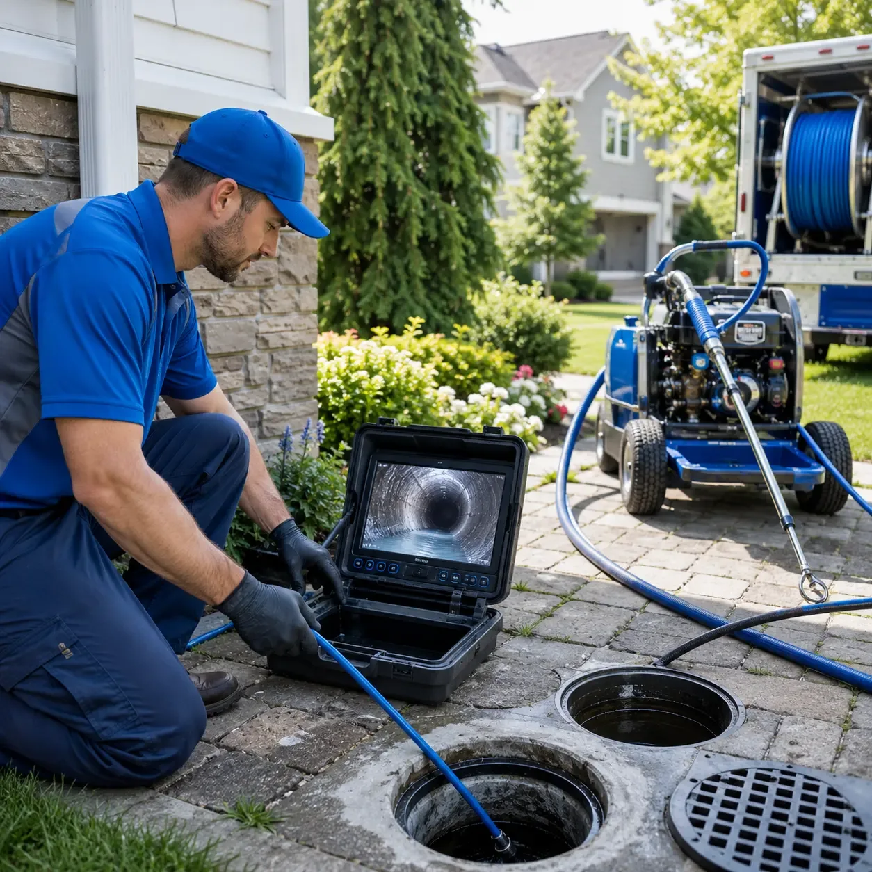 Outdoor drain cleaning professionals serving Alloway, NJ