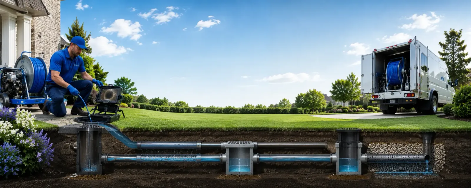 Outdoor drain cleaning information for Alloway, NJ